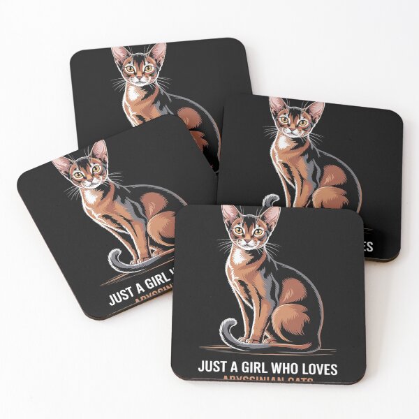 Item preview, Just a Girl who loves Abyssinian Cats Abyssinian Cat designed and sold by MAKOPOKOShop.