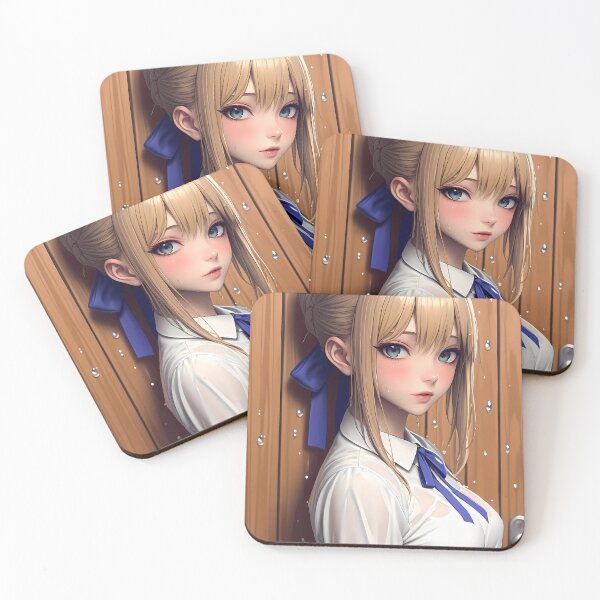 Item preview, Saber Fate Stay Night Blue Ribbon White Shirt Elegant Quiet Gaze designed and sold by kludtmiessek.