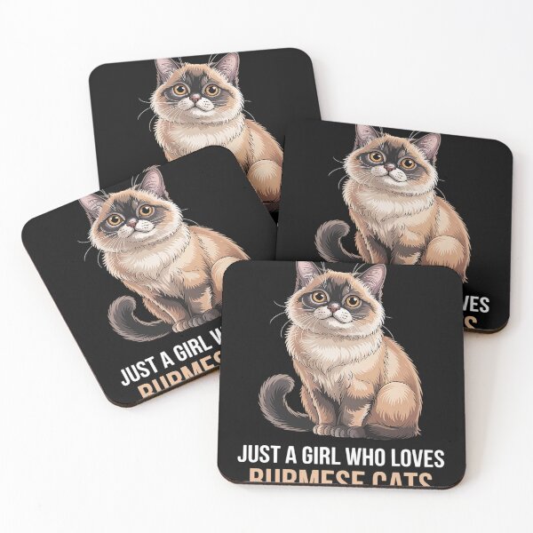 Item preview, Just a Girl who loves Burmese Cats Burmese Cat designed and sold by MAKOPOKOShop.