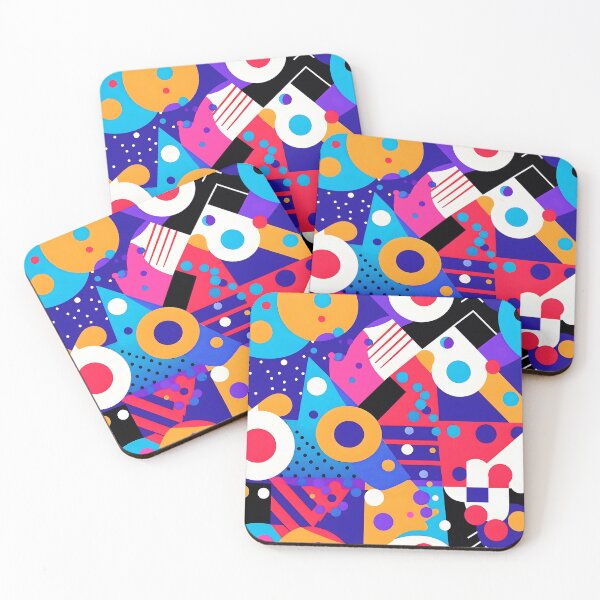 Item preview, Geometric Party Pattern In Blue, Purple, And Yellow  designed and sold by DEC02.