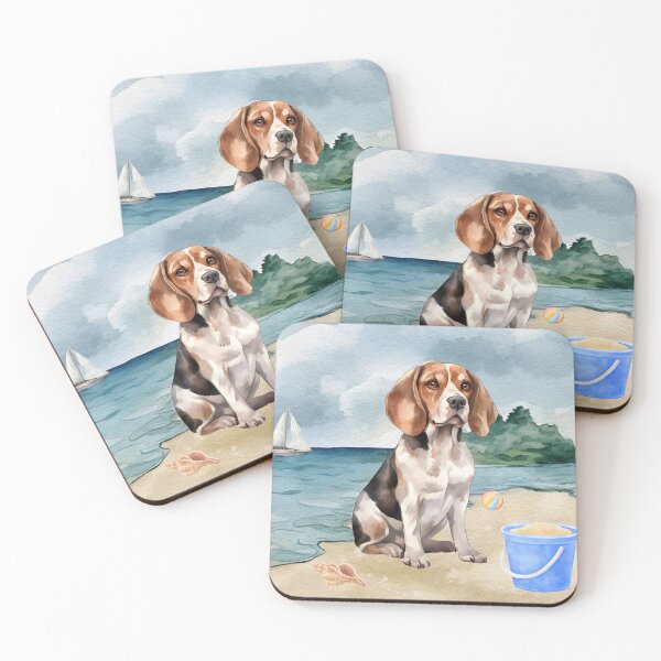 Item preview, Beagle dog lover, watercolor landscape designed and sold by neferet store.