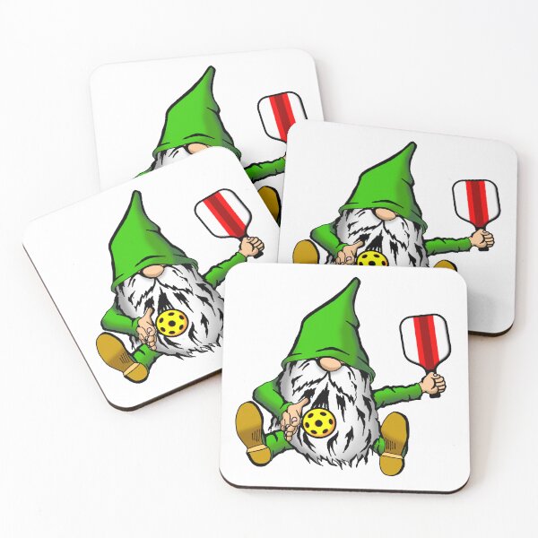 Item preview, Pickleball Leprechaun With a Ball and Paddle. designed and sold by Uncle Steve The Cartoonguy's Pickleball Madness..