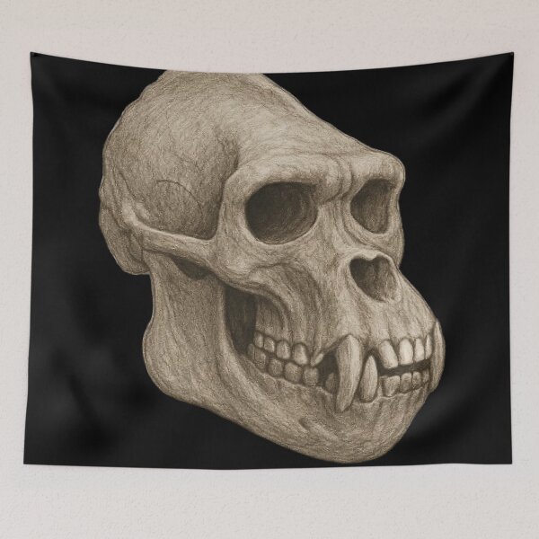 Item preview, Gorilla Skull designed and sold by FLATVAC STICKER.