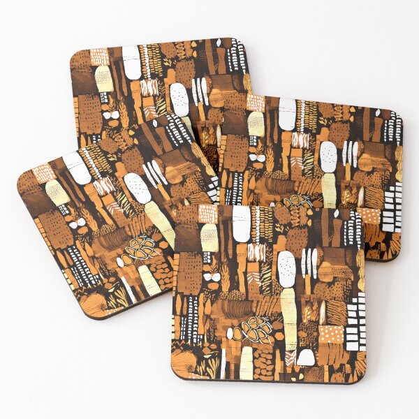 Item preview, Golden Earth Tones With Apricot Hues Abstract Designs designed and sold by DEC02.