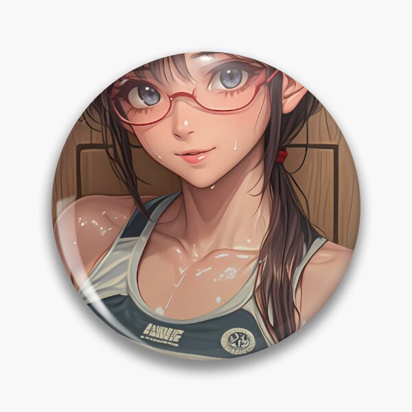 Item preview, Makinami Mari Illustrious Neon Genesis Evangelion Anime Girl Red Glasses Cool Tank Style designed and sold by gamalruginaq.