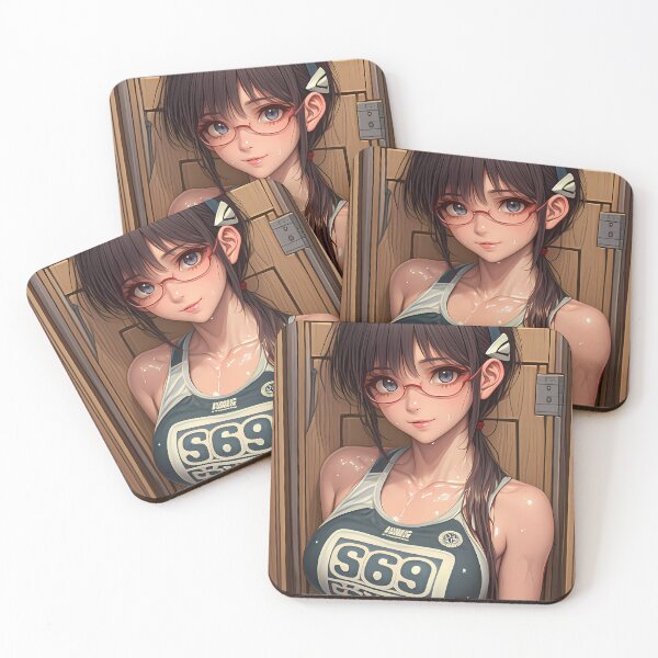 Item preview, Makinami Mari Illustrious Neon Genesis Evangelion Anime Girl Red Glasses Cool Tank Style designed and sold by gamalruginaq.