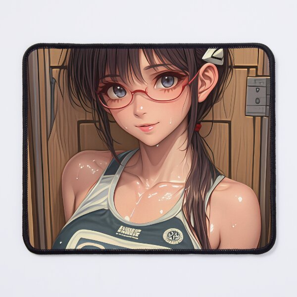 Item preview, Makinami Mari Illustrious Neon Genesis Evangelion Anime Girl Red Glasses Cool Tank Style designed and sold by gamalruginaq.
