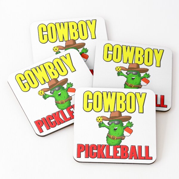 Item preview, Cowboy Pickleball Graphic Logo Design. designed and sold by Uncle Steve The Cartoonguy's Pickleball Madness..