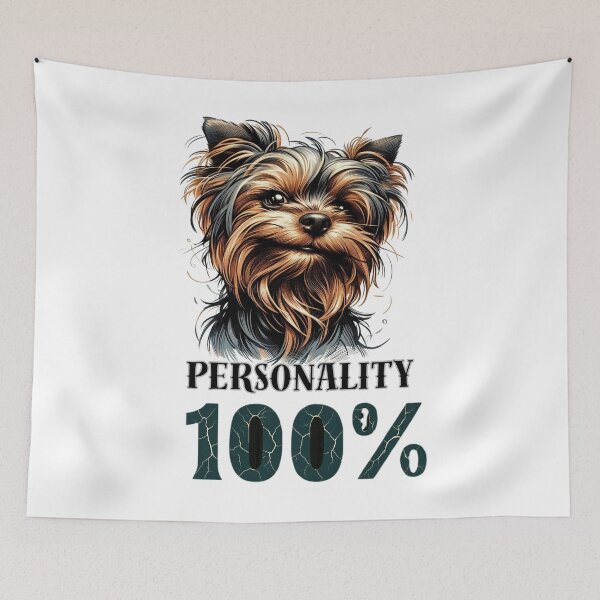 Item preview, Personality 100% – Bold Yorkie Dog Design with Attitude designed and sold by JenniferCreaArte .