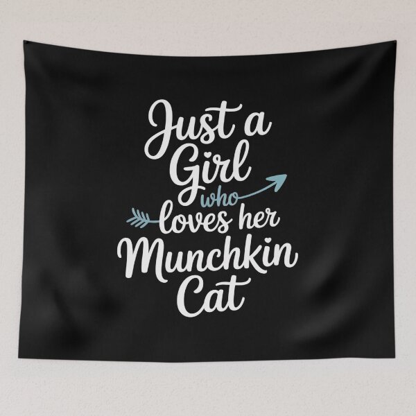 Item preview, Just a Girl Who Loves Her Munchkin Cat designed and sold by MAKOPOKOShop.