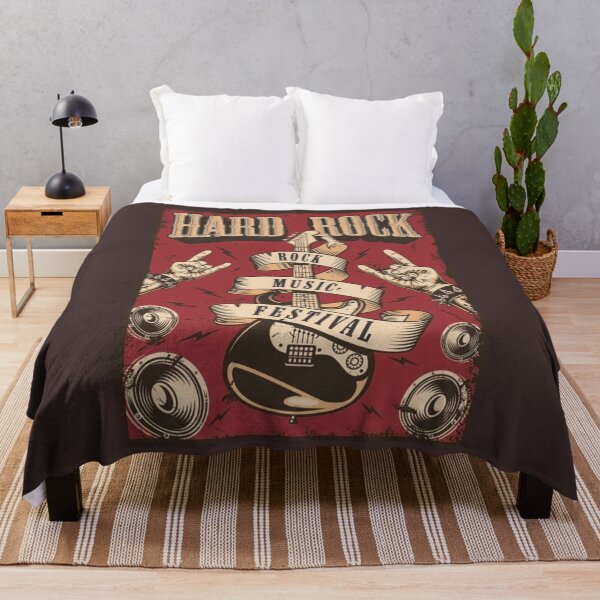 Item preview, Retro Hard Rock Music with Electric Guitar designed and sold by Vicky021.