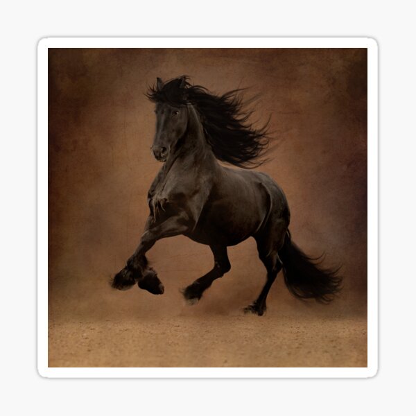 Item preview, friesian mare fine art edit horse designed and sold by PTPhotoLLC.