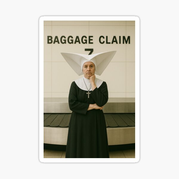 Item preview, Airport Portraits: Nun at the Baggage Claim designed and sold by Mundera.