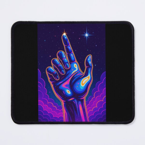 Item preview, Divine Connection – Neon Space Hand Tee T-Shirt designed and sold by SbrenArt.