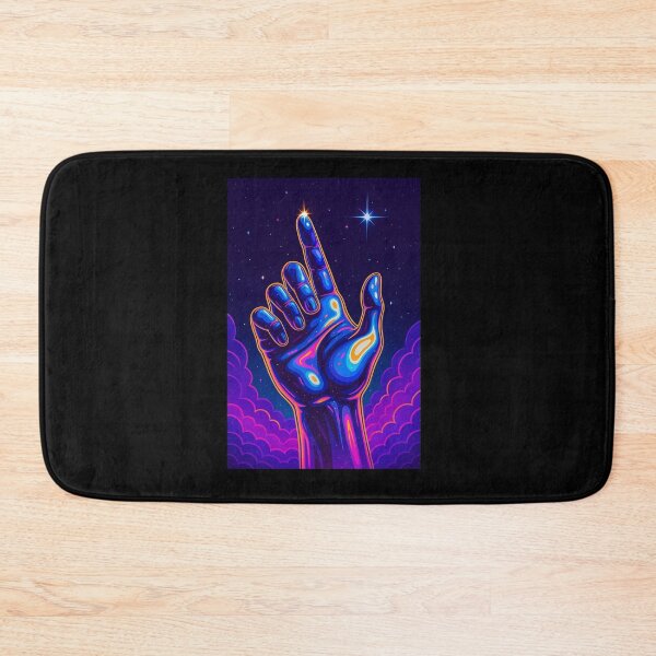 Item preview, Divine Connection – Neon Space Hand Tee T-Shirt designed and sold by SbrenArt.