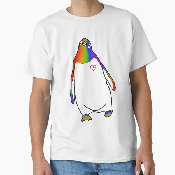 Vista previa del artículo con la obra «Pingüino del Orgullo Gay», diseñado y vendido por Sorolenti Art.