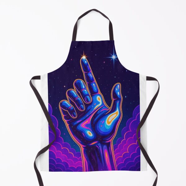Item preview, Divine Connection – Neon Space Hand Tee T-Shirt designed and sold by SbrenArt.