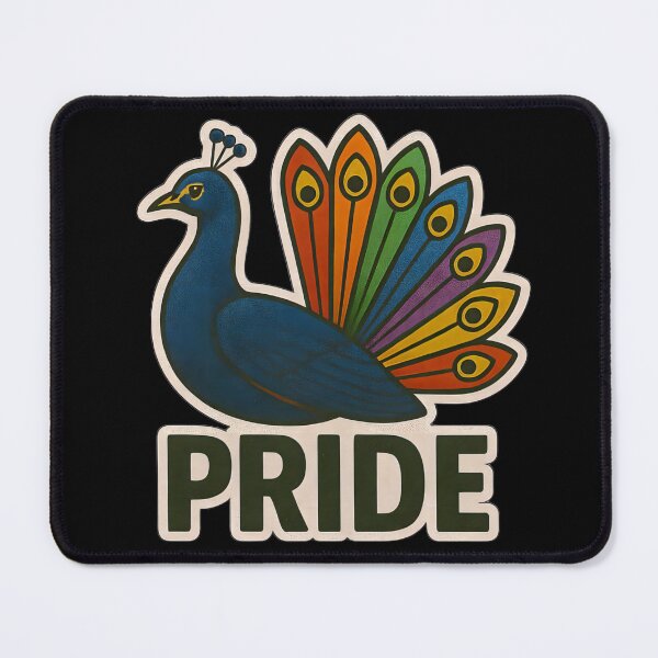 Item preview, Pride Month Peacock designed and sold by PinUpPizzazz.
