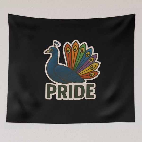 Item preview, Pride Month Peacock designed and sold by PinUpPizzazz.