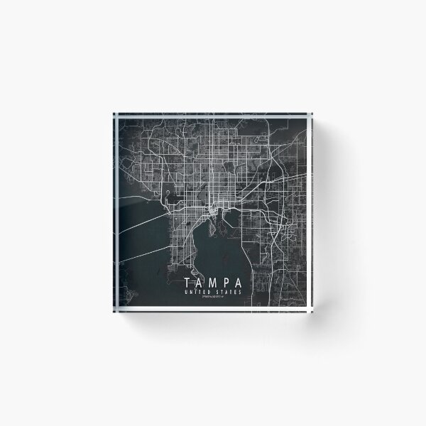 Item preview, Tampa City Map of Florida, USA - Dark designed and sold by deMAP.