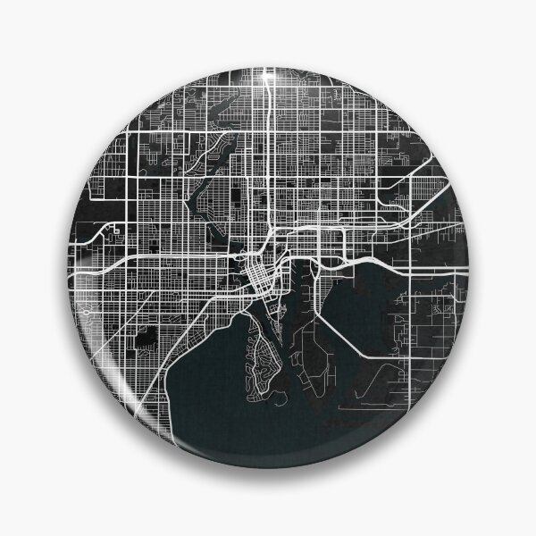 Item preview, Tampa City Map of Florida, USA - Dark designed and sold by deMAP.