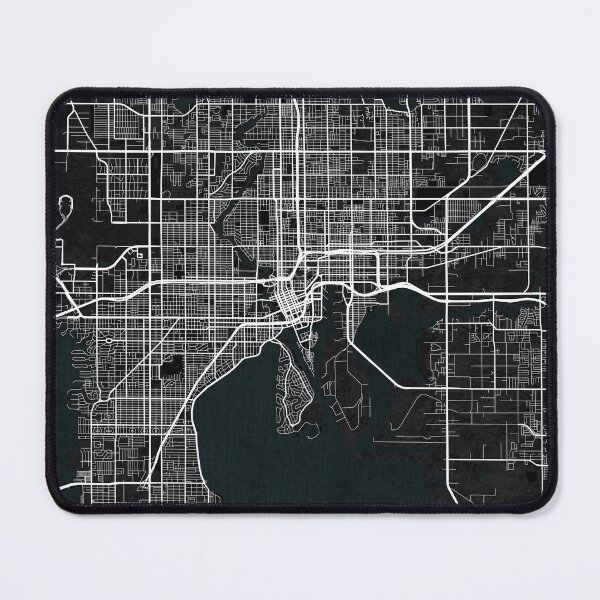 Item preview, Tampa City Map of Florida, USA - Dark designed and sold by deMAP.