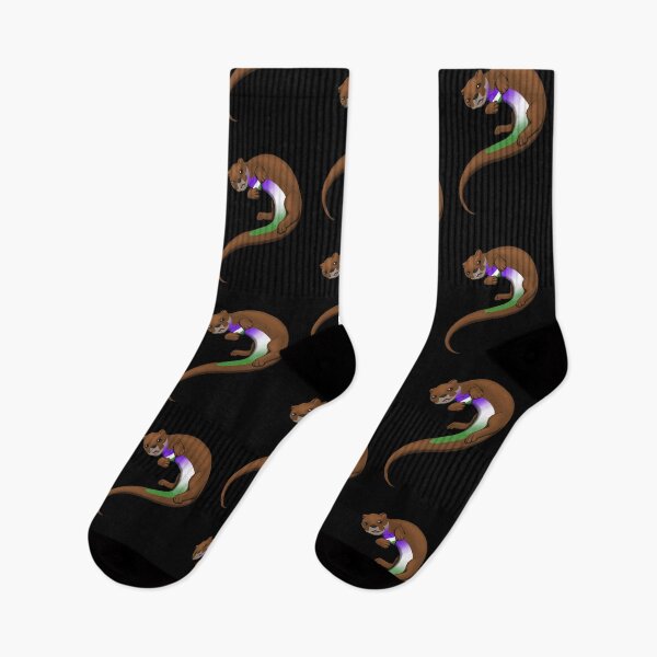 Item preview, Pride Otter - Genderqueer designed and sold by StaticKlingShop.