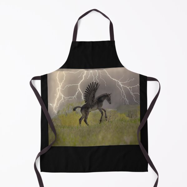 Item preview, black pegasus foal winged horse lightning designed and sold by PTPhotoLLC.