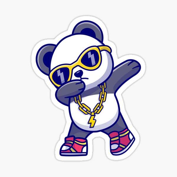 Vista previa del artículo con la obra «Panda con gafas de sol», diseñado y vendido por Jarrydbattad.