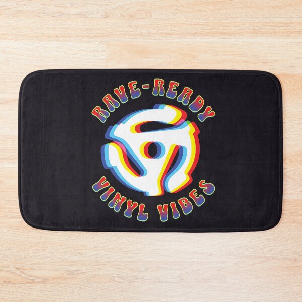 Item preview, Rave Ready Vinyl Vibes Trippy 45 Adapter Design Psychedelic Music Graphic EDM Festival Fashion Retro DJ Art for Party Shirt Trance Fun designed and sold by XanaduHills.
