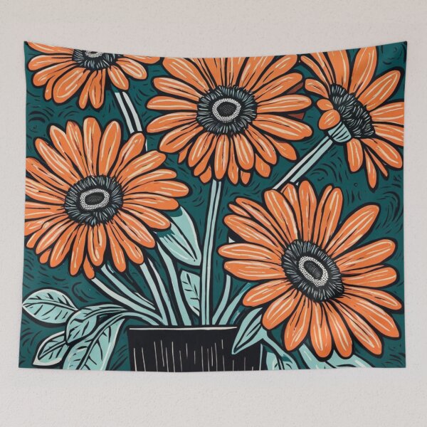 Item preview, Orange gerberas  designed and sold by NASimpson.