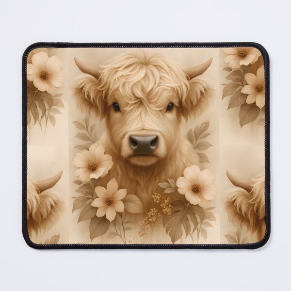 Item preview, a Highland cow, featuring long, fluffy, caramel-blonde fur with natural waves phone case design designed and sold by Creativeeworld777.