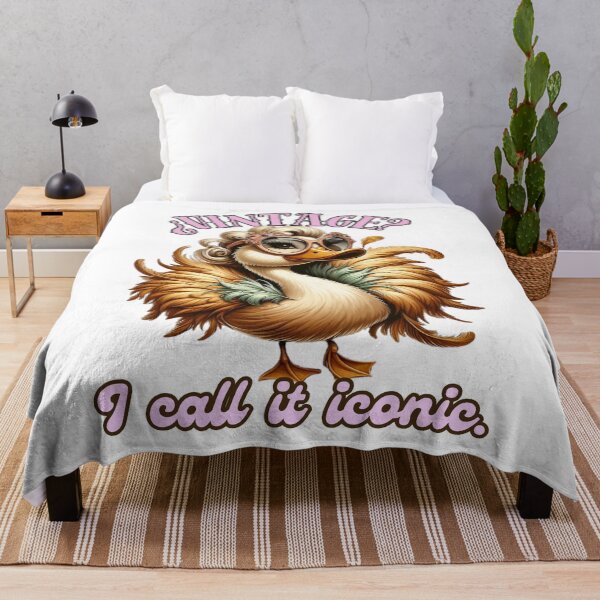 Item preview, Vintage Style Duck – I Call It Iconic Funny Quote designed and sold by JenniferCreaArte .