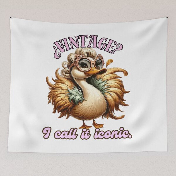 Item preview, Vintage Style Duck – I Call It Iconic Funny Quote designed and sold by JenniferCreaArte .