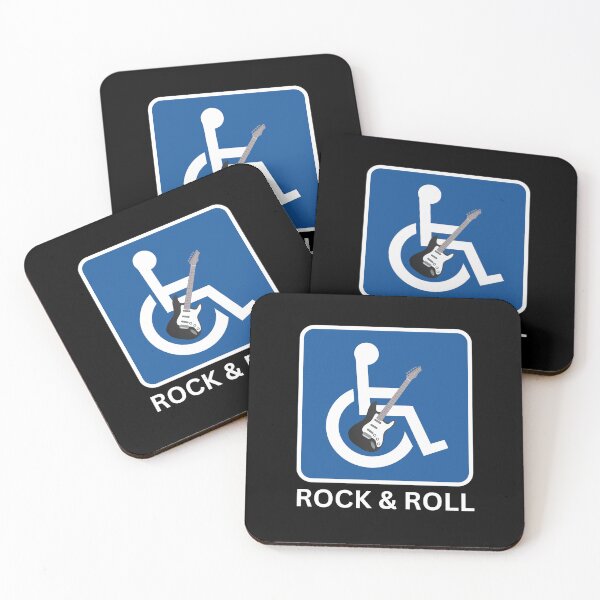 Item preview, Rock & Roll Accessibility Funny Guitar Wheelchair Sign designed and sold by thundergearshop.