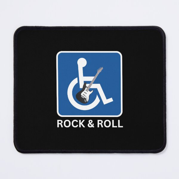 Item preview, Rock & Roll Accessibility Funny Guitar Wheelchair Sign designed and sold by thundergearshop.