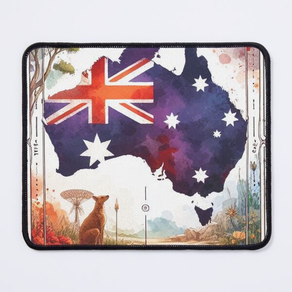 Item preview, Australia Flag Map Sticker designed and sold by francous03.
