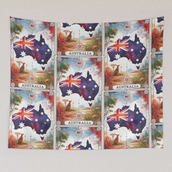 Item preview, Australia Flag Map Sticker designed and sold by francous03.