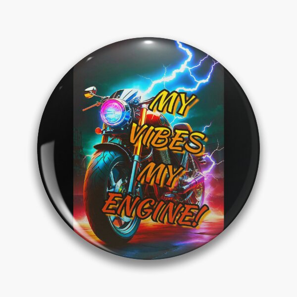 Item preview, Sport Motorcycle Motivational Positive - MY VIBES MY ENGINE! designed and sold by Giulivo Store Graphic.