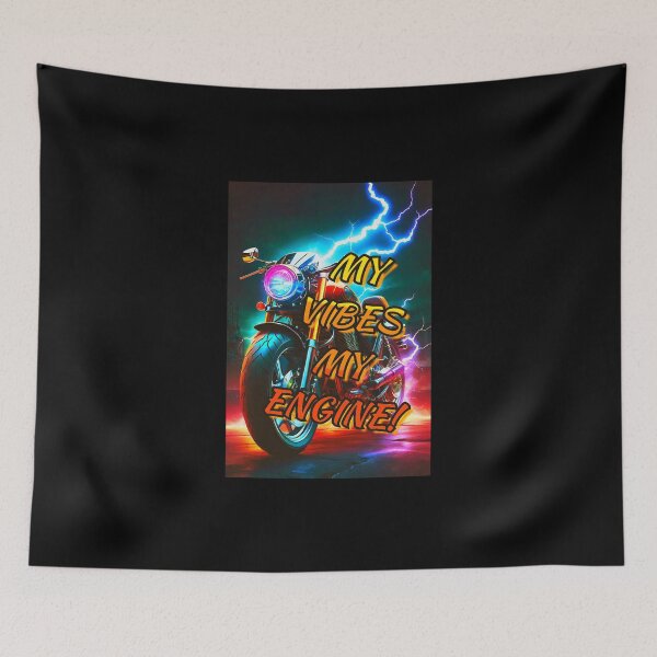 Item preview, Sport Motorcycle Motivational Positive - MY VIBES MY ENGINE! designed and sold by Giulivo Store Graphic.