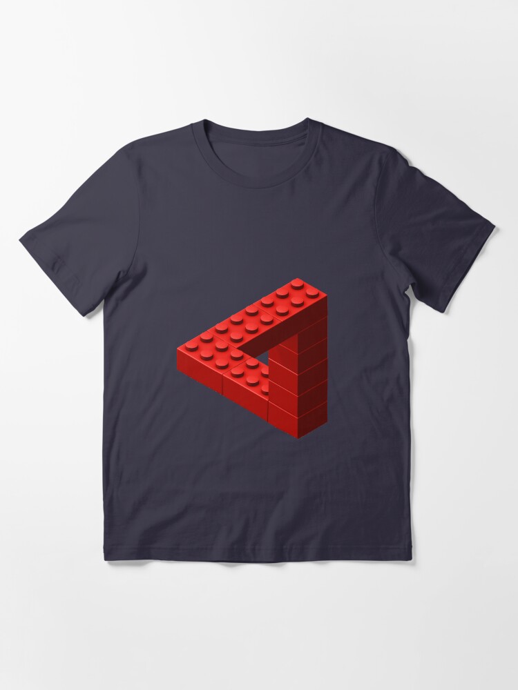 Alternate view of Escher Toy Bricks - Red Essential T-Shirt