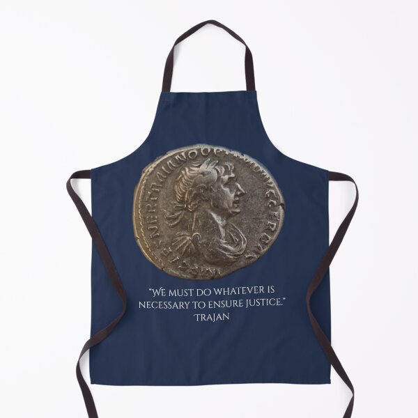 Item preview, Trajan Coin and Justice Quote designed and sold by Linklandiya.