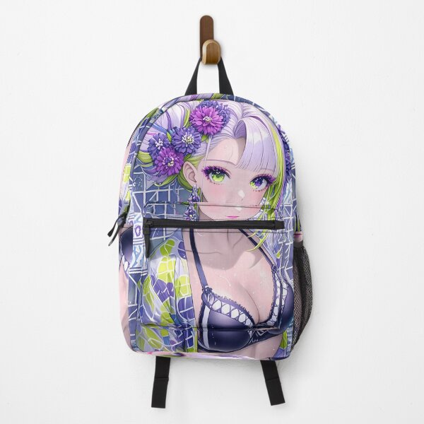 Item preview, Daki Demon Slayer Anime Mosaic Tiles Glamorous Hair Flowers Seductive designed and sold by lassedgkotsij.