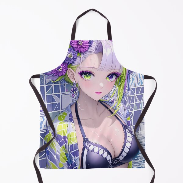 Item preview, Daki Demon Slayer Anime Mosaic Tiles Glamorous Hair Flowers Seductive designed and sold by lassedgkotsij.