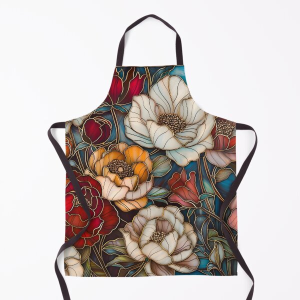 Item preview, colorful stained glass flower print designed and sold by dcrc.