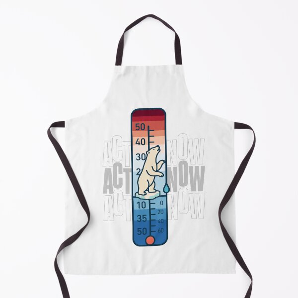 Item preview, Climate Crisis Thermometer: Polar Bear Ice Floe Art – Eco-Conscious Merch for Global Advocates designed and sold by H Jonas.