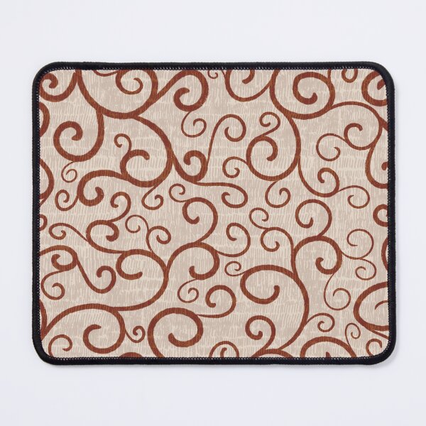Item preview, A vintage pattern with scrolls in earthy,warm tones with textured background. designed and sold by PrajaktaPathak.