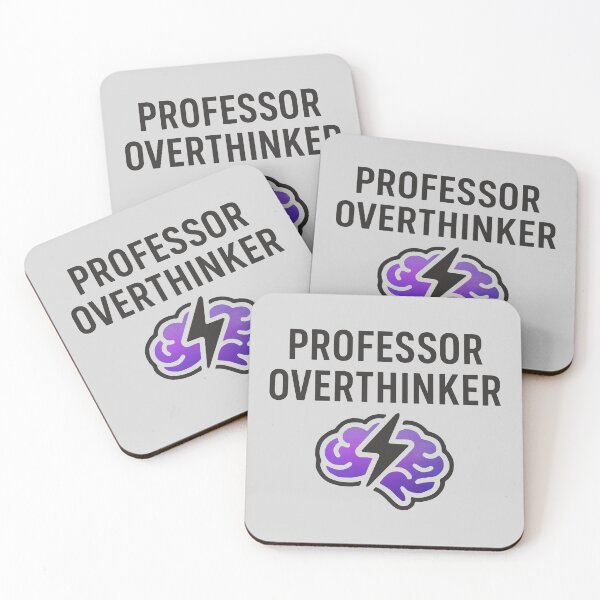 Item preview, Professor Overthinker – Funny Nerdy Quote Design for Deep Thinkers ( No.2 ) designed and sold by Printynest.