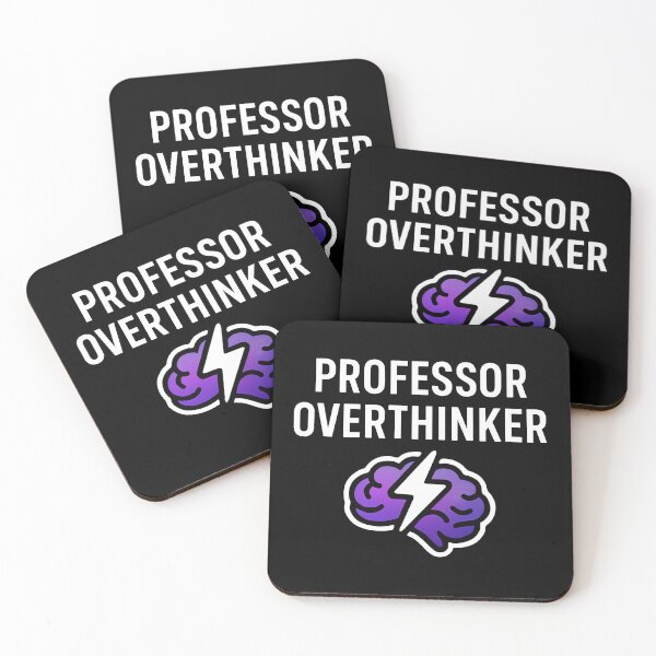Item preview, Professor Overthinker – Funny Nerdy Quote Design for Deep Thinkers ( No.1 ) designed and sold by Printynest.