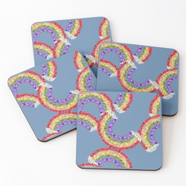 Item preview, Floral Rain Bow on Blue designed and sold by STHogan2.